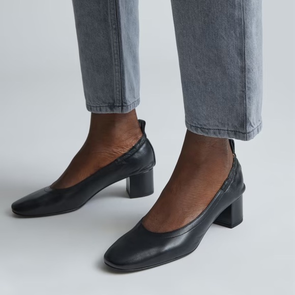 EVERLANE THE Day heel  Ballet inspire Italian leather shoe 91/2 - Picture 2 of 16